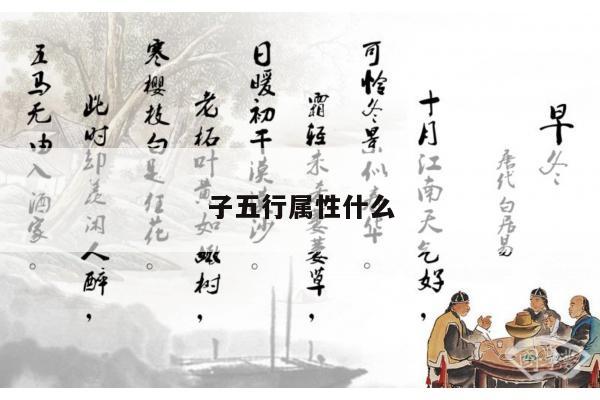 子五行属性什么