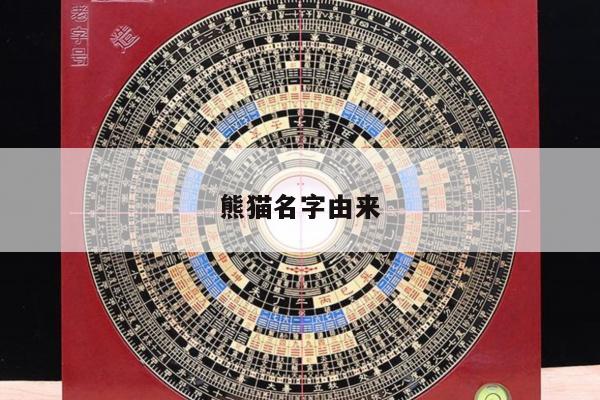 熊猫名字由来
